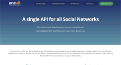 Desktop Screenshot of docs.oneall.com